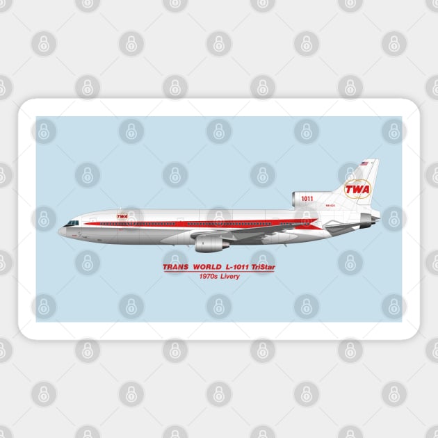 1970s TWA Tristar Magnet by SteveHClark